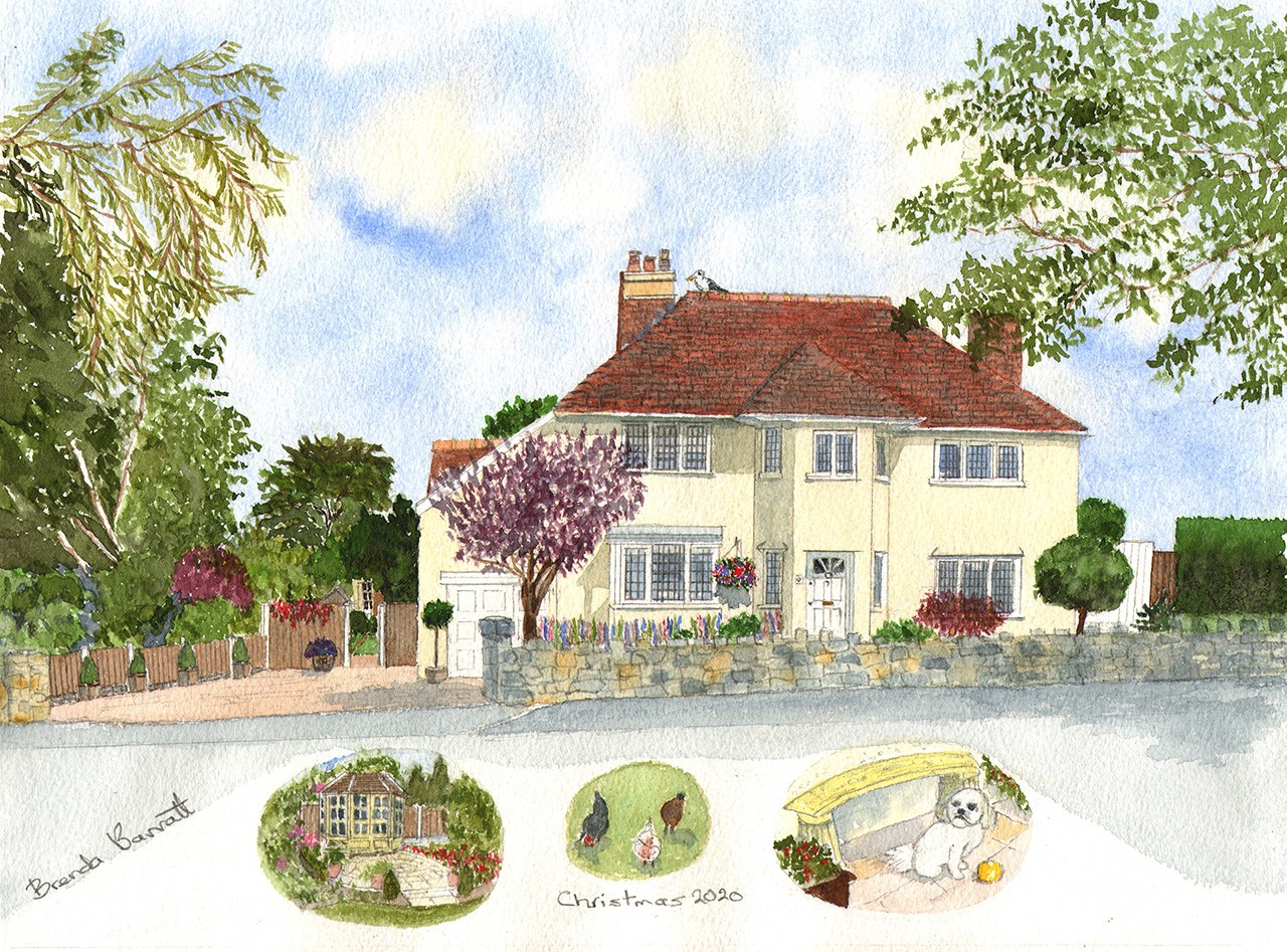 A new house portrait for Christmas