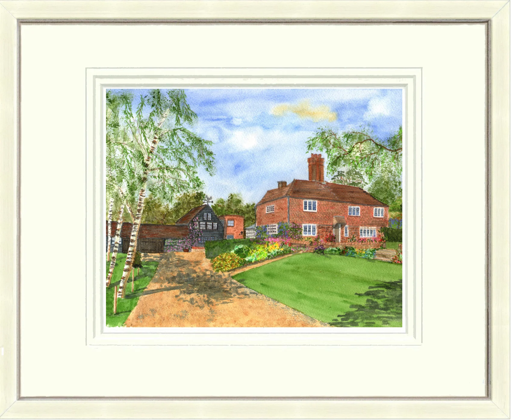 A house portrait of Ham Farmhouse