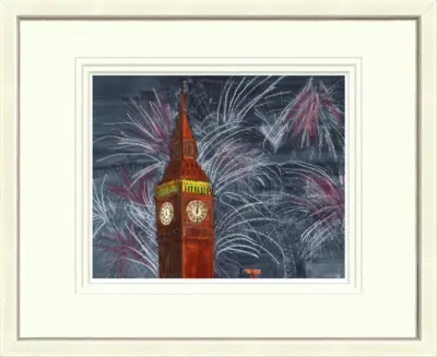 New Year's Fireworks & Big Ben